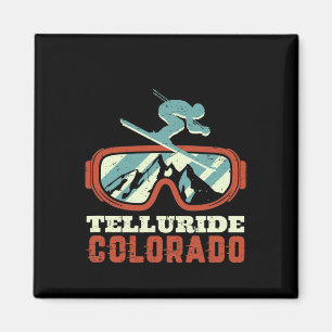 Telluride Colorado Vintage Retro Skifahren Und Sno Magnet