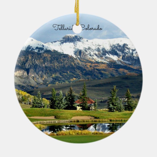 Telluride, Colorado - wunderschönes Foto Keramikornament (Hinten)