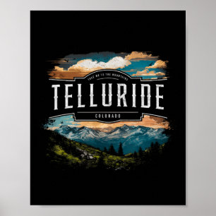 Telluride-Gebirge Colorado Wandern im Freien Vinta Poster