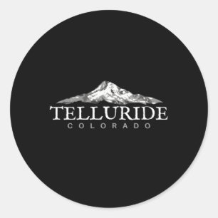 Telluride Gran Café Al Porto Runder Aufkleber
