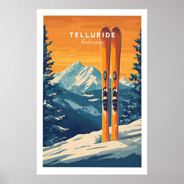 Telluride Reiseplakat - Colorado 1 Poster (Vorne)