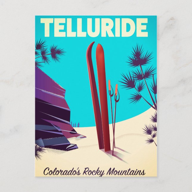 Telluride Ski Rocky Mountains Postkarte (Vorderseite)