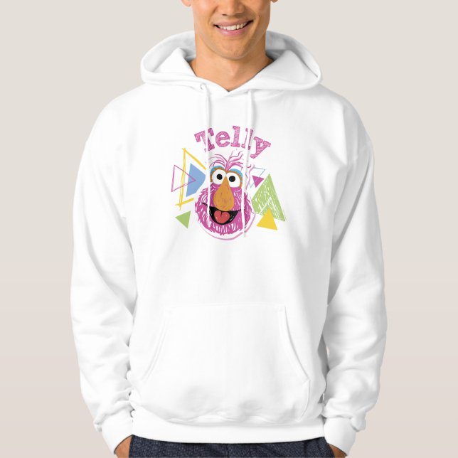 Telly Monster Spaß-Grafik Hoodie (Vorderseite)