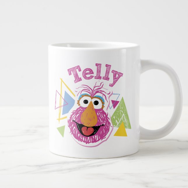 Telly Monster Spaß-Grafik Jumbo-Tasse (Rechts)