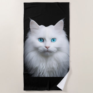 Telo Mare Gatto Bianco  Strandtuch