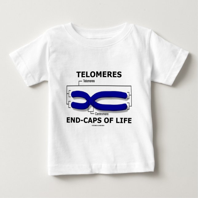 Telomeres Ende-Kappen des Lebens (Biologie-Spaß) Baby T-shirt (Vorderseite)
