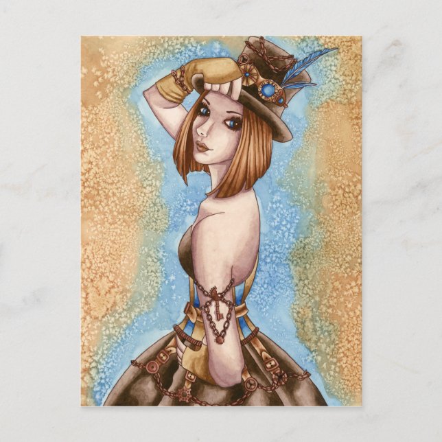 Telsa - Steampunk Postcard Postkarte (Vorderseite)