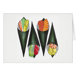 Temaki Sushi Hand Roll Rolls japanische Küche