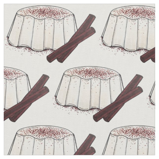 Tembleque Puerto Rico Coconut Dessert Pudding Stoff (Nahaufnahme)