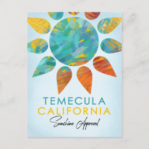 Temecula California Sunshine Travel Postkarte