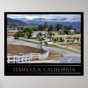 Temecula, kalifornisches Poster