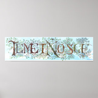 Temet Nosce Print Poster