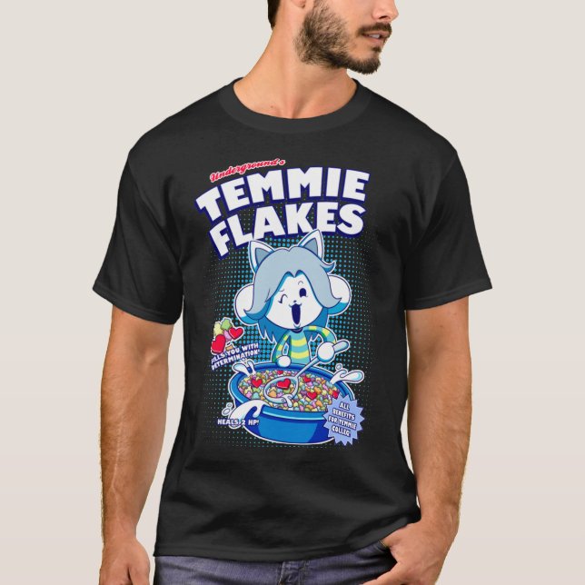 Temmie Flakes! Wesentlicher T - Shirt (Vorderseite)