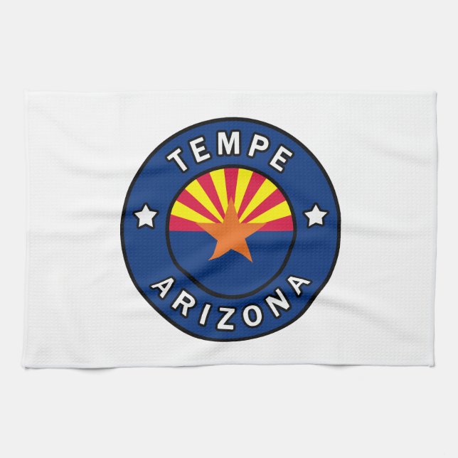 Tempe Arizona Geschirrtuch (Horizontal)