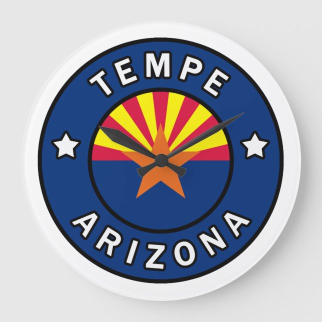 Tempe Arizona Große Wanduhr (Vorderseite)