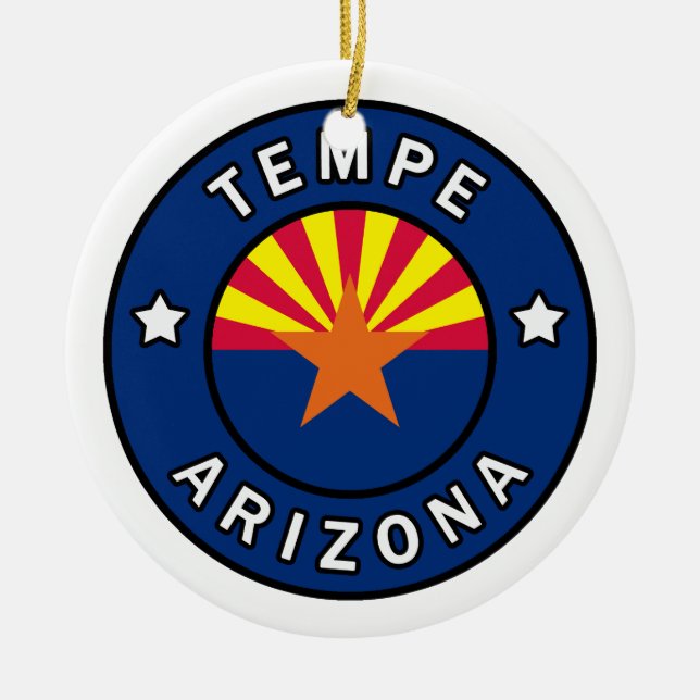 Tempe Arizona Keramik Ornament (Vorne)