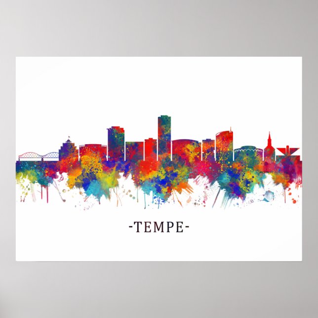 Tempe Arizona Skyline Poster (Vorne)