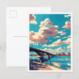 Tempe Town Lake Arizona USA Vintage Postkarte