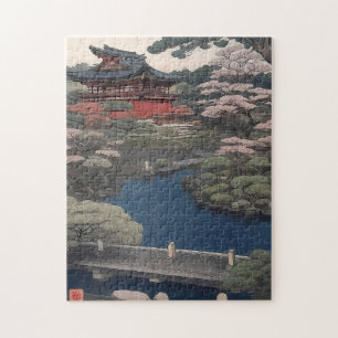 Tempel am Fluss - Japan Puzzle