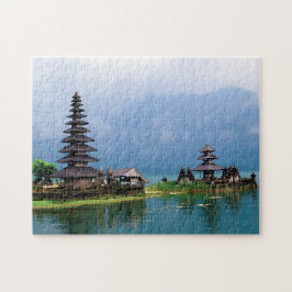 Tempel auf einem See Puzzle