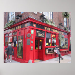 "Tempel-Bar" -- Dublin, Irland Poster