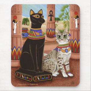 Tempel Bastet Ägypten der Bast-Göttin-Katze Mousepad