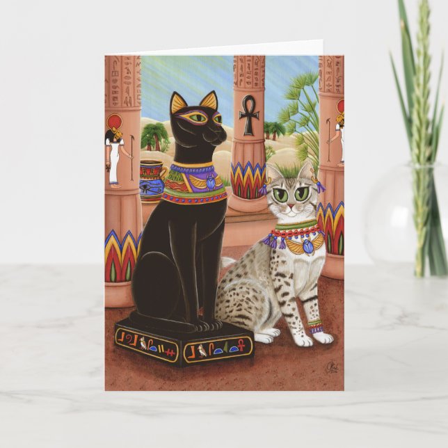 Tempel Bastet Ägypten der Karte (Vorderseite)