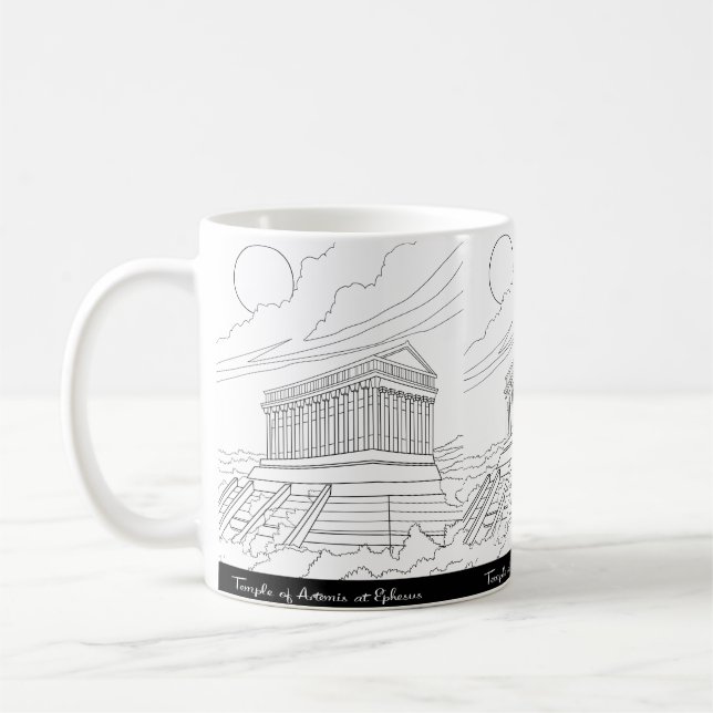 Tempel der Artemis-Tasse Kaffeetasse (Links)