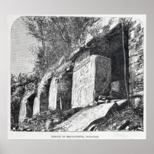 Tempel der Aufschriften, Palenque Poster
