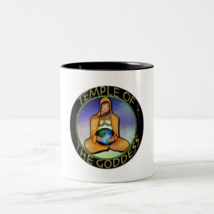 Tempel der Göttin-Tasse Zweifarbige Tasse