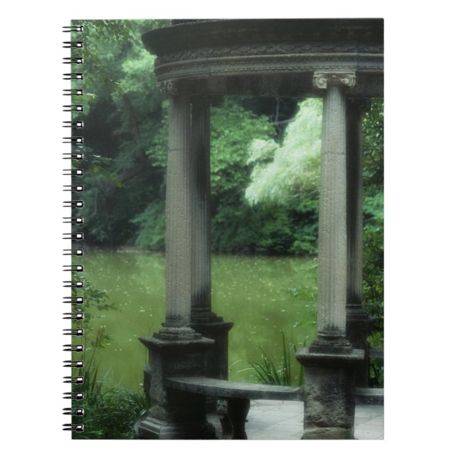 Tempel der Liebe an den alten Westbury Gärten Notizblock (Vorderseite)