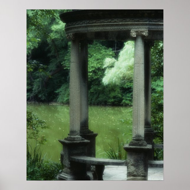 Tempel der Liebe im Old Westbury Gardens Poster (Vorne)