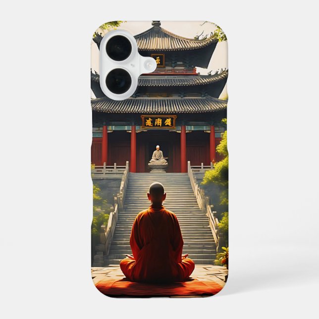 Tempel der Ruhe iPhone 16 Hülle (Rückseite)