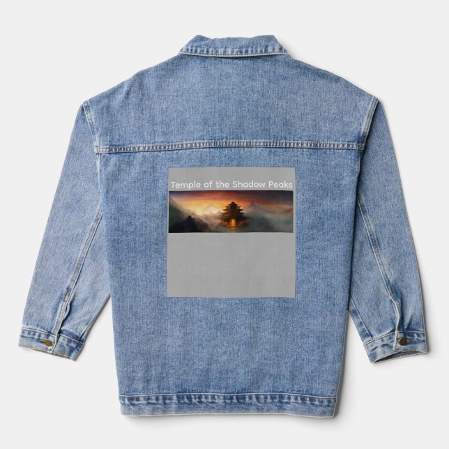 Tempel der Schattenberge Jeansjacke (Rückseite)