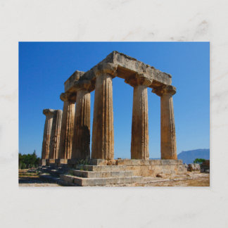 Tempel des Apollo, Korinth, Griechenland Postkarte