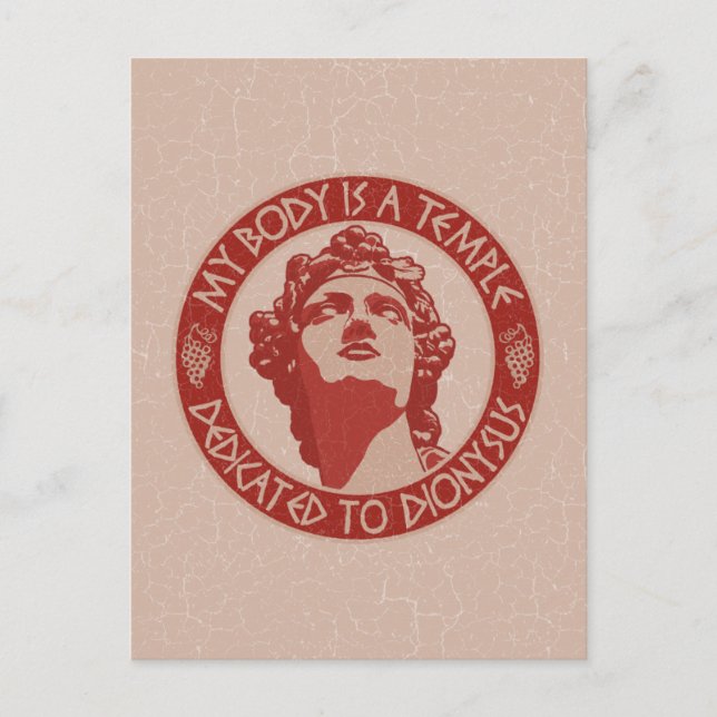 Tempel des Dionysos Postkarte (Vorderseite)