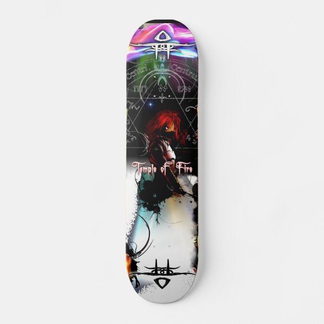 Tempel des Feuers - Spirt, bedecken 7 7/8" Skateboard (Vorderseite)