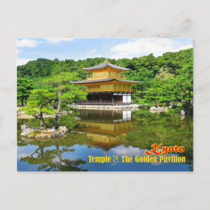 Tempel des Goldenen Pavillons, Kyoto, Japan Postkarte