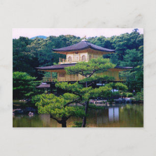 Tempel des Goldenen Pavillons, Kyoto, Japan Postkarte