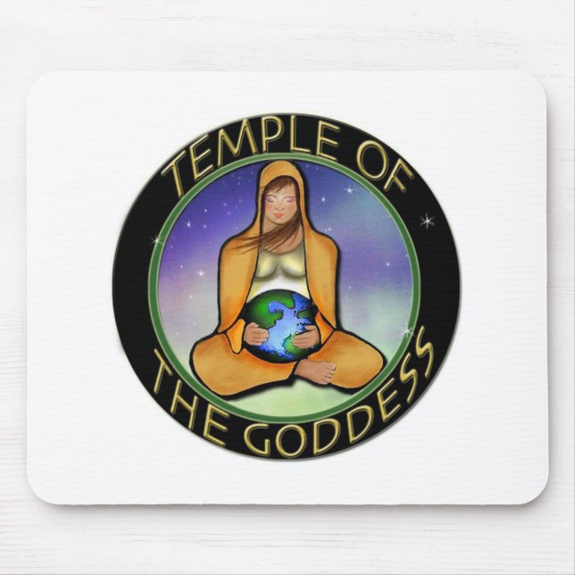 Tempel des Göttin-Logos Mousepad (Vorne)