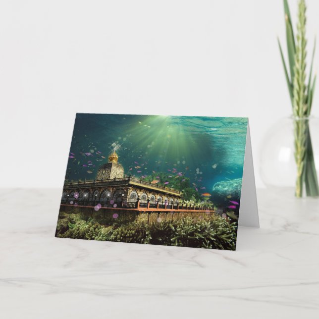 Tempel des Korallenriffs - Karte, Grußnote Karte (Vorderseite)