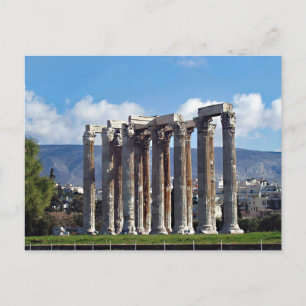 Tempel des Olympischen Zeus Postcard Postkarte