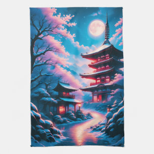 Tempel des Schnees und der Blüten (Yukizakura no T Geschirrtuch