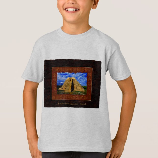 "Tempel des Zauberers" Geschenk-Punkt T-Shirt (Vorderseite)