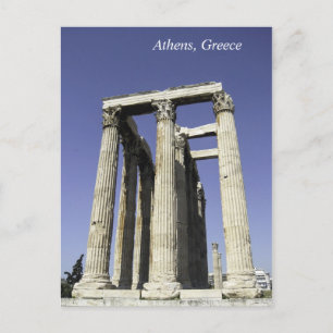 Tempel des Zeus - Athen, Griechenland Postkarte