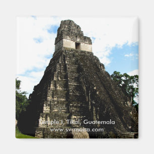 Tempel I, Tikal, Guatemala Magnet