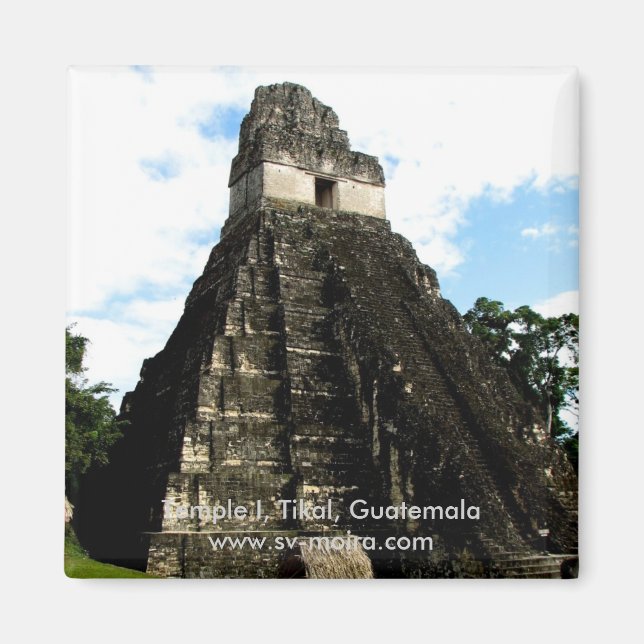 Tempel I, Tikal, Guatemala Magnet (Vorne)