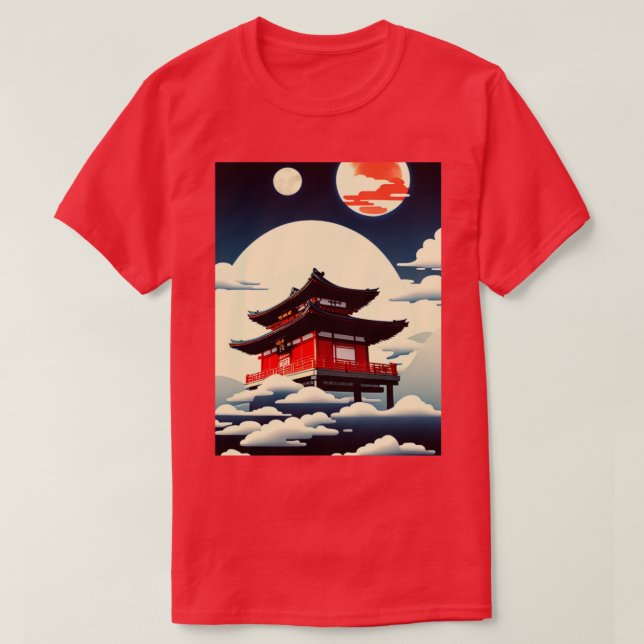Tempel im Himmel T-Shirt (Design vorne)