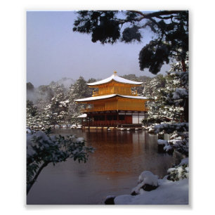 Tempel im Winter Fotodruck