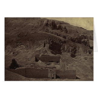 Tempel in den Berg gehauen, Ägypten um 1856